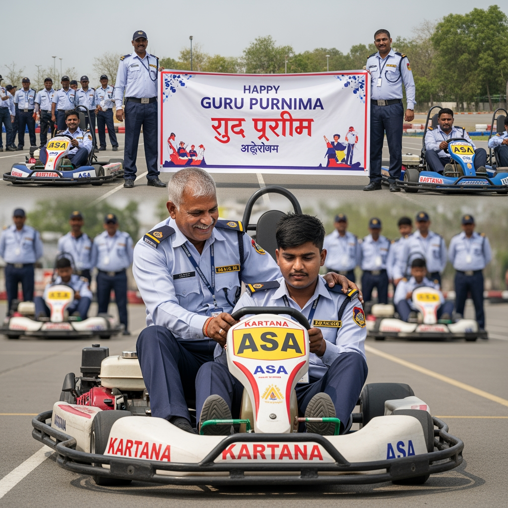AI Design for SECURITY GURDS SENIR JUNIER LA TRAIN KARTANA ASA KAHI COMAPNYSATHI GURU PURNIMA POST