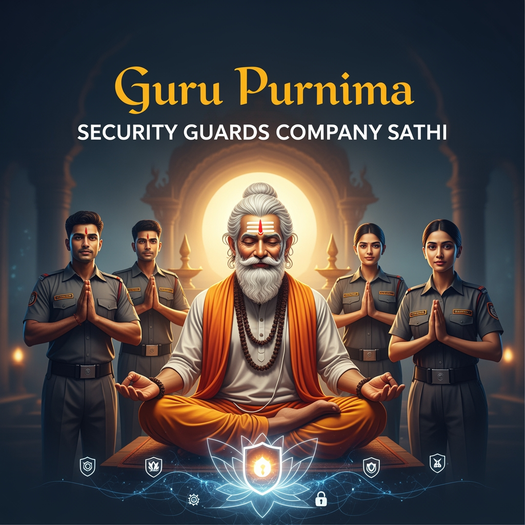 AI Design for SECURITY GURDS COMAPNYSATHI GURU PURNIMA POST