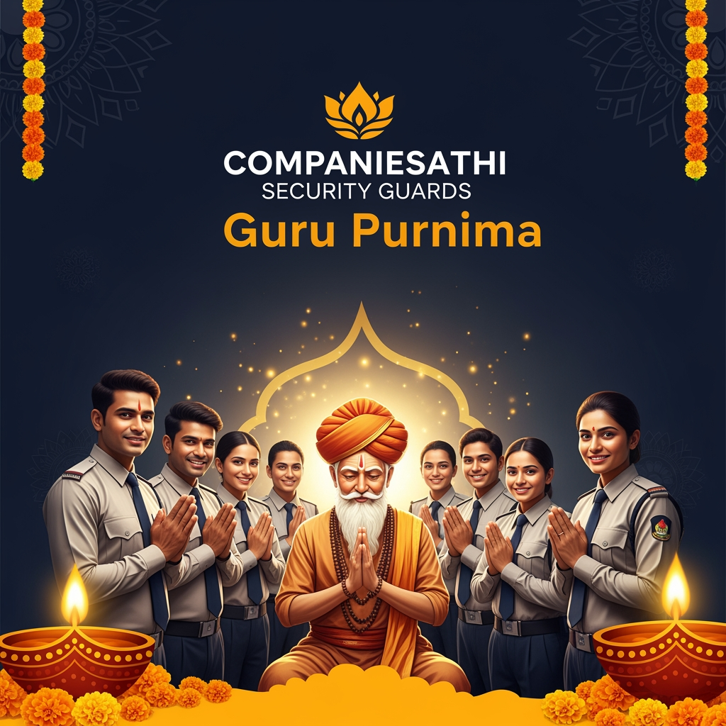 AI Design for SECURITY GURDS COMAPNYSATHI GURU PURNIMA POST