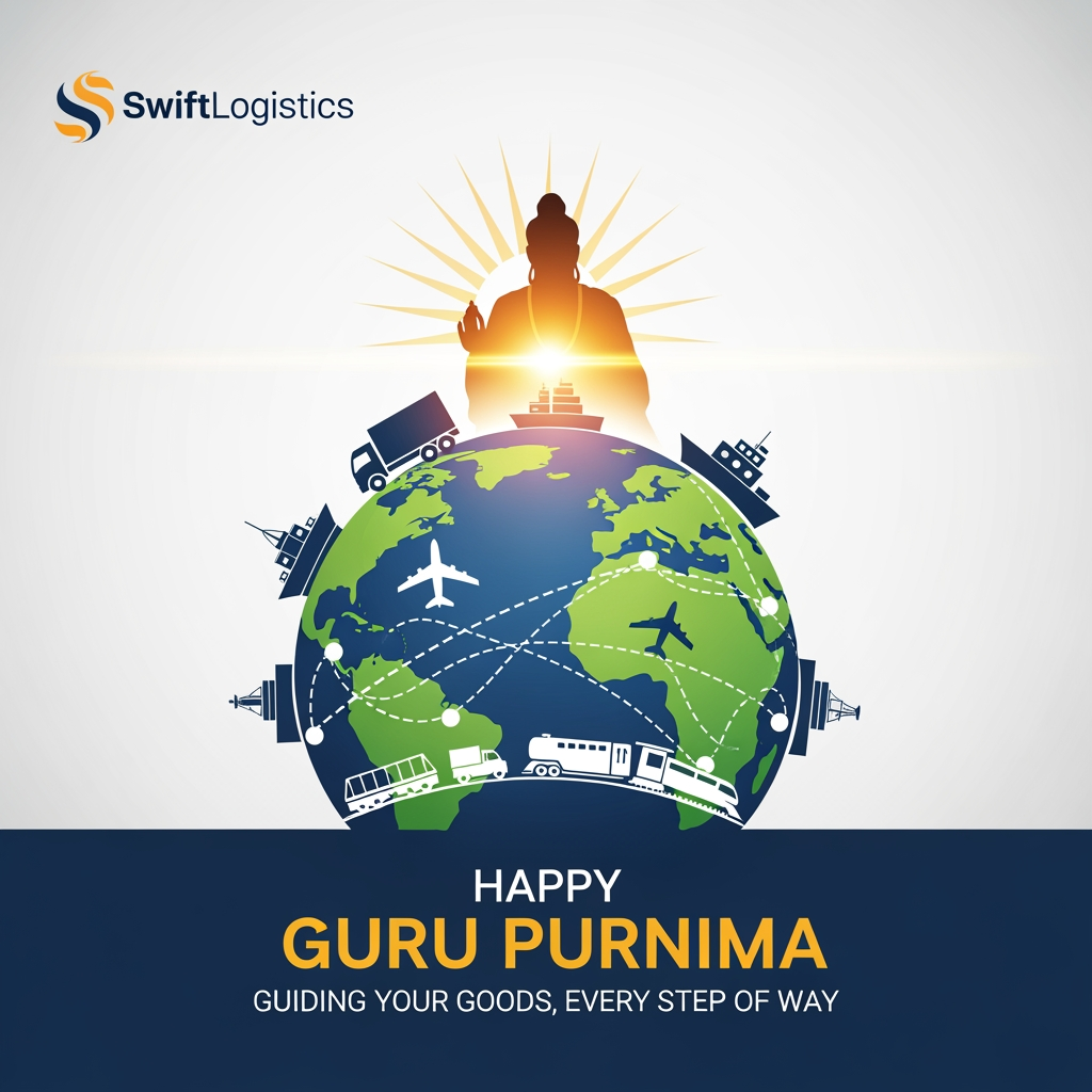 AI Design for logistic company guru purnima post
