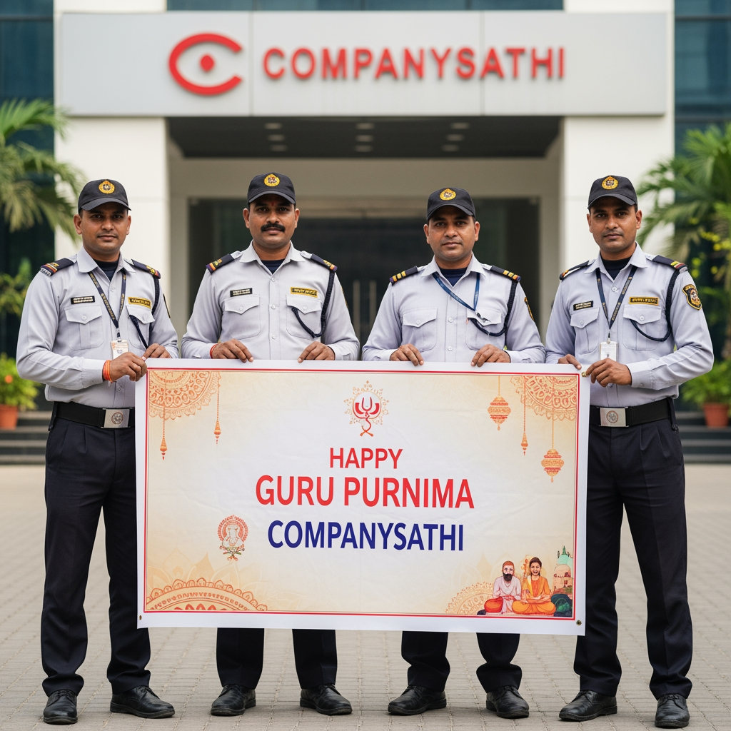 AI Design for SECURITY GURDS COMAPNYSATHI GURU PURNIMA POST