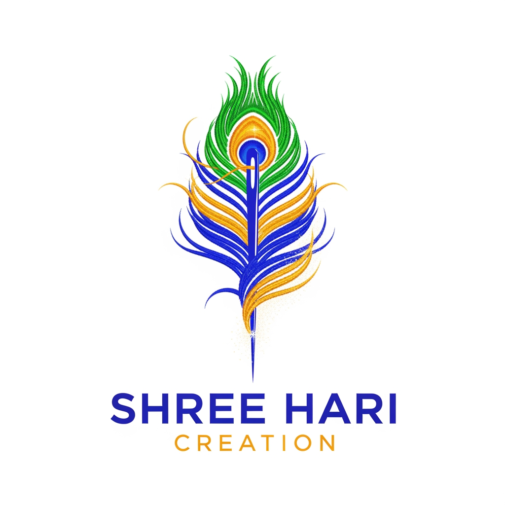 AI Design for create a logo for brand named shree hari creation which works as embroidary unit