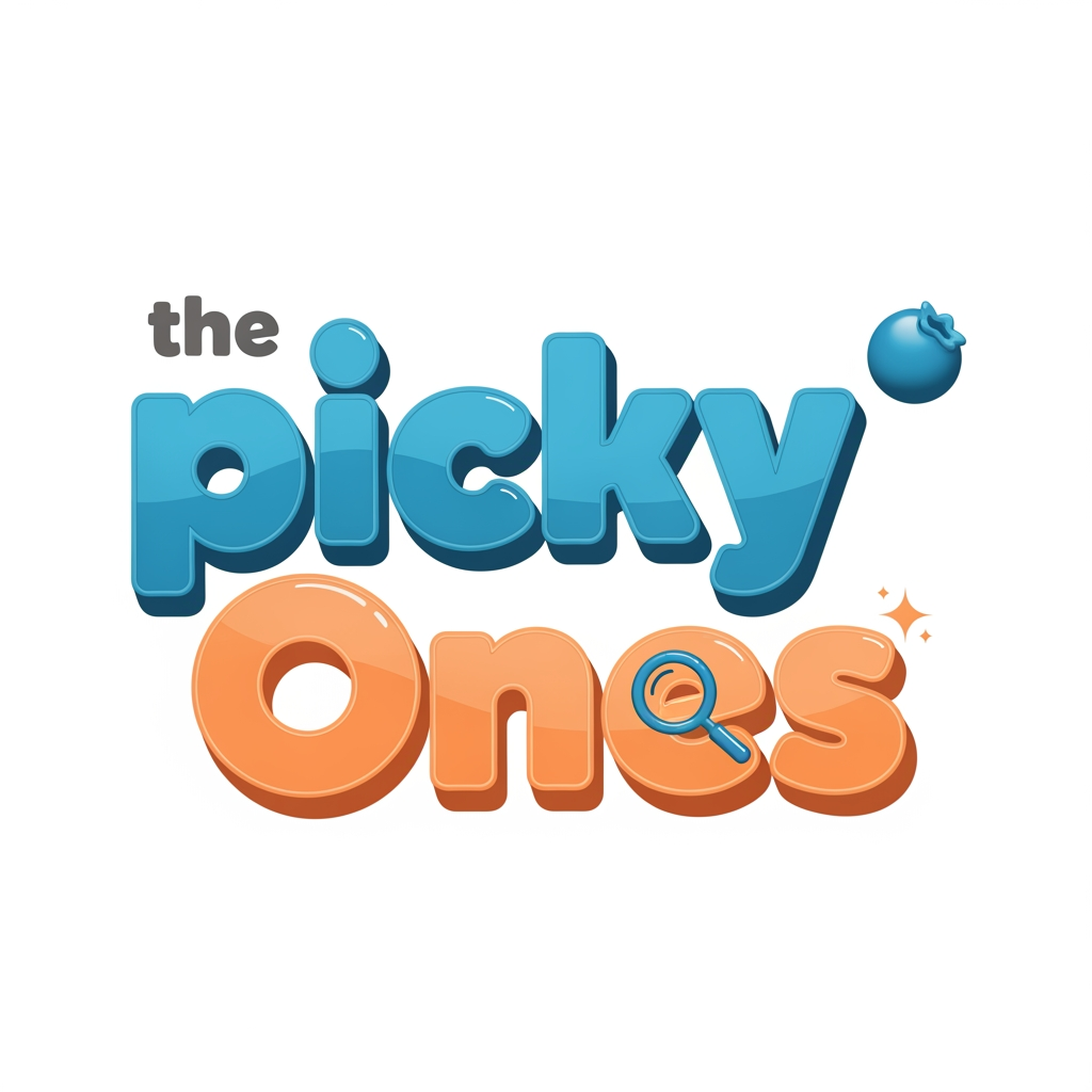 AI Design for I want to create a logo for my brand "the pickyones"
create a 3d type logo
keep "the' word minimal 25-30 percent only 
picky and ones should be of different color
it should reflect its meaning be that creative