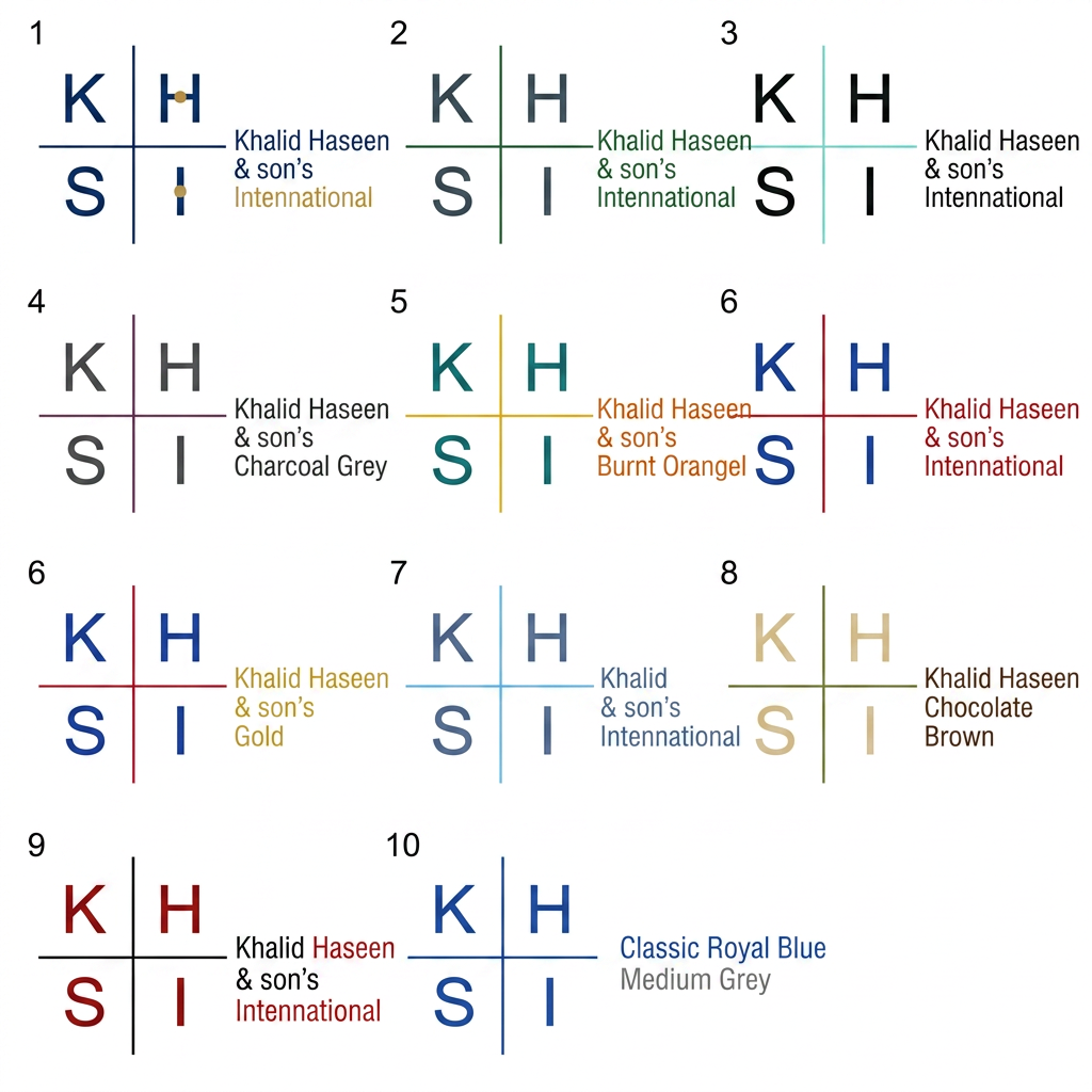 AI Design for make 10 options of this logo with good color combination