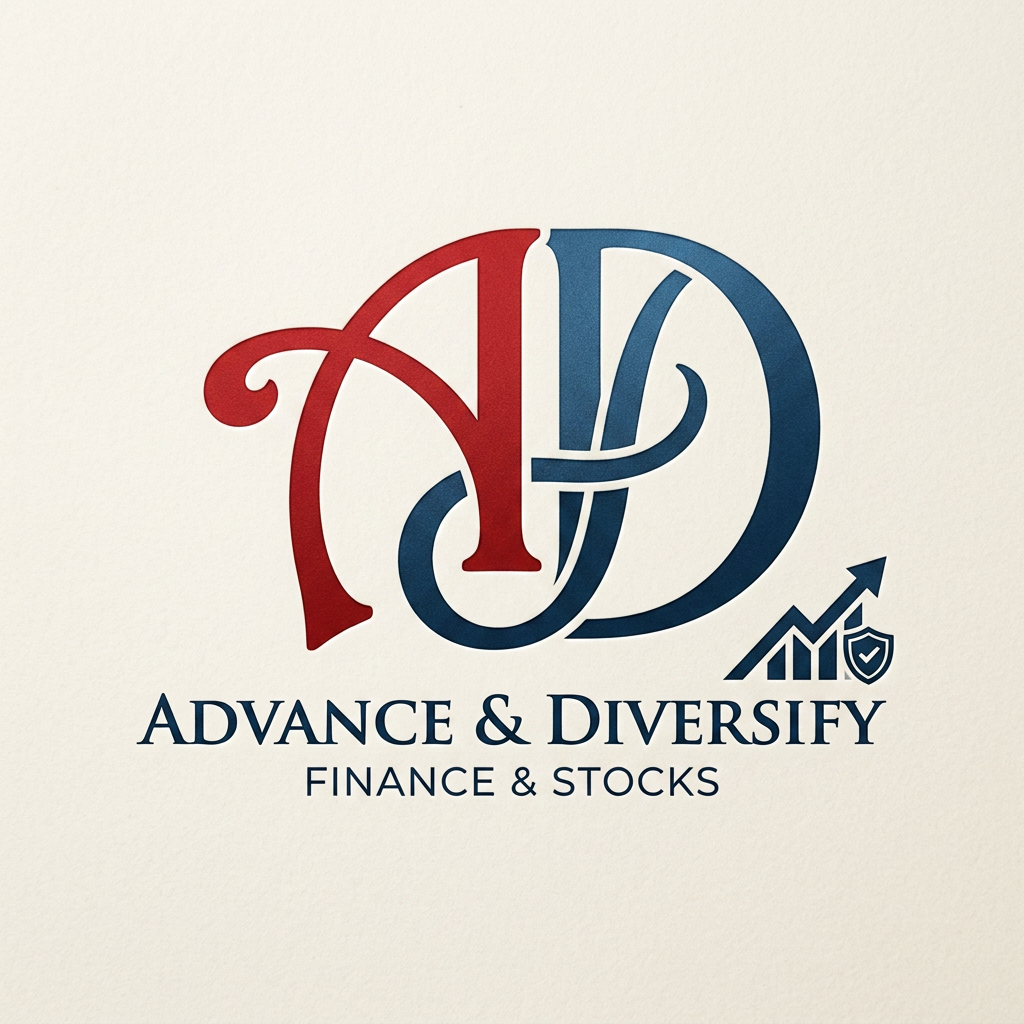 AI Design for A and D  give me best logo design , A should be as it is , for fiancé and stocks website