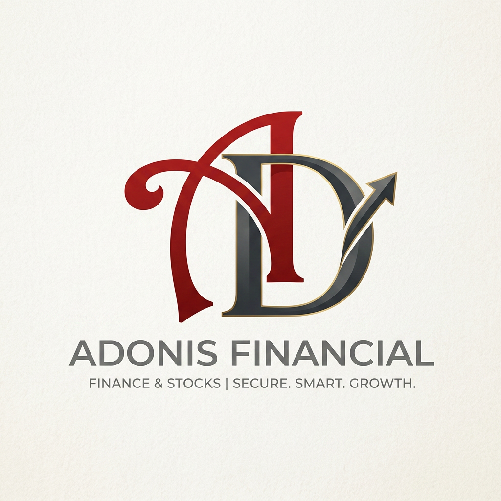 AI Design for A and D  give me best logo design , A should be as it is , for fiancé and stocks website