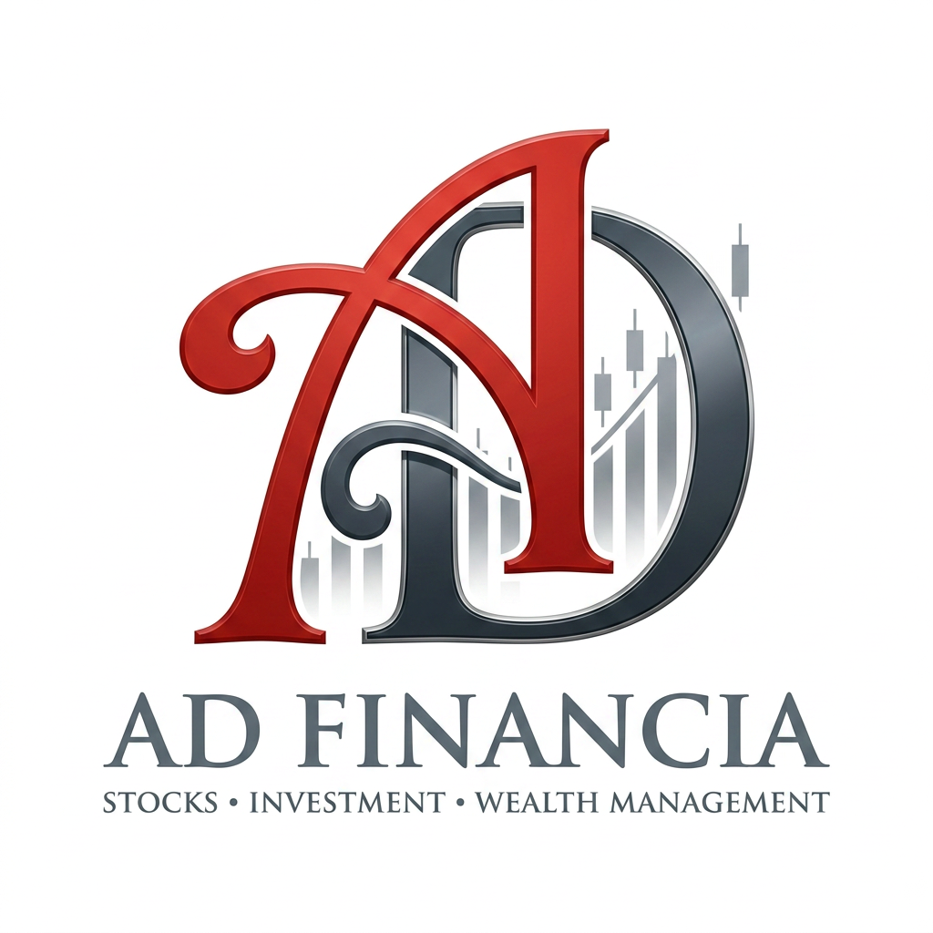 AI Design for A and D  give me best logo design , A should be as it is , for fiancé and stocks website