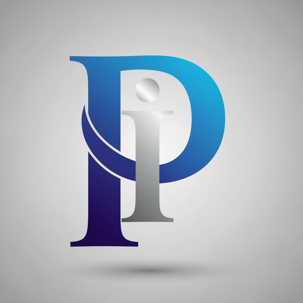 AI Design for maak een logo met de P en de I