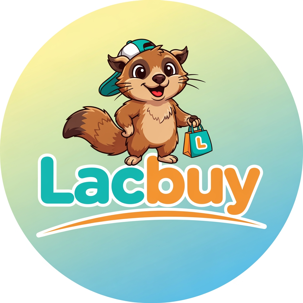 AI Design for een logo met een mascotte waar de naam lacbuy is