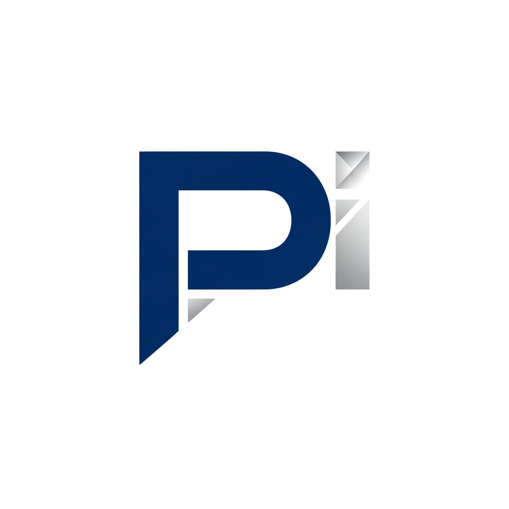 AI Design for maak een logo met de P en de I