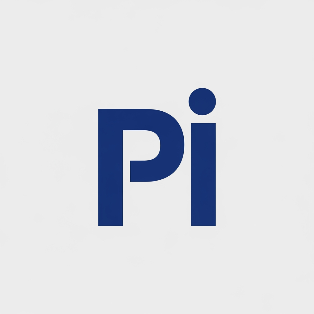 AI Design for maak een logo met de P en de I