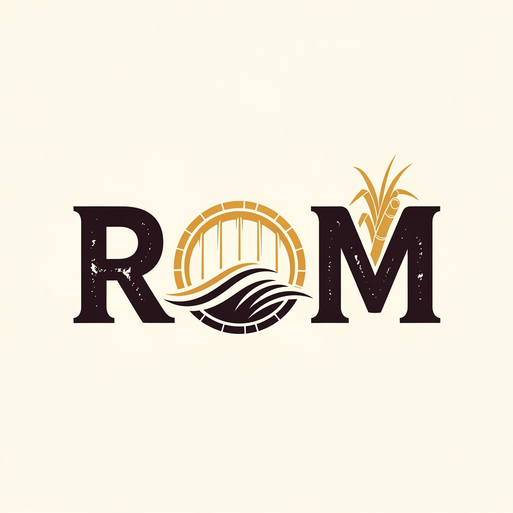 AI Design for maak een beeldmerk logo voor een bedrijf die rom noemt maar maak de logo rom
