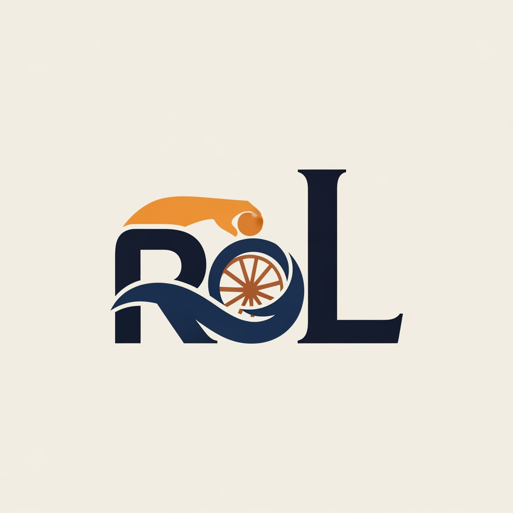AI Design for make a anagram logo for the name ROL