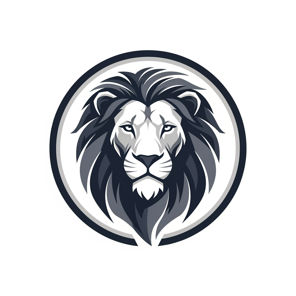 AI Design for maak een embleem logo waar niet veel kleuren geen naam erop