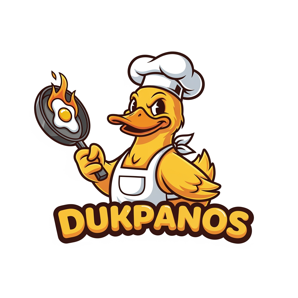 AI Design for maak een mascote logo naam dukpanos