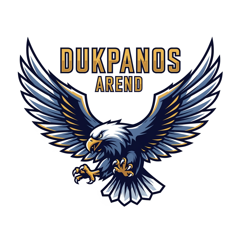 AI Design for maak een mascote logo naam dukpanos arend
