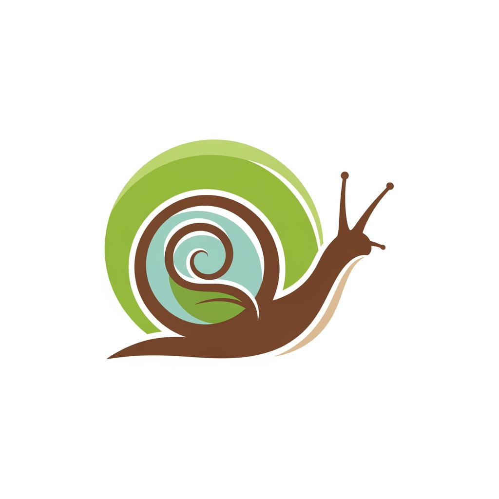 AI Design for Beeldmerk met een slak