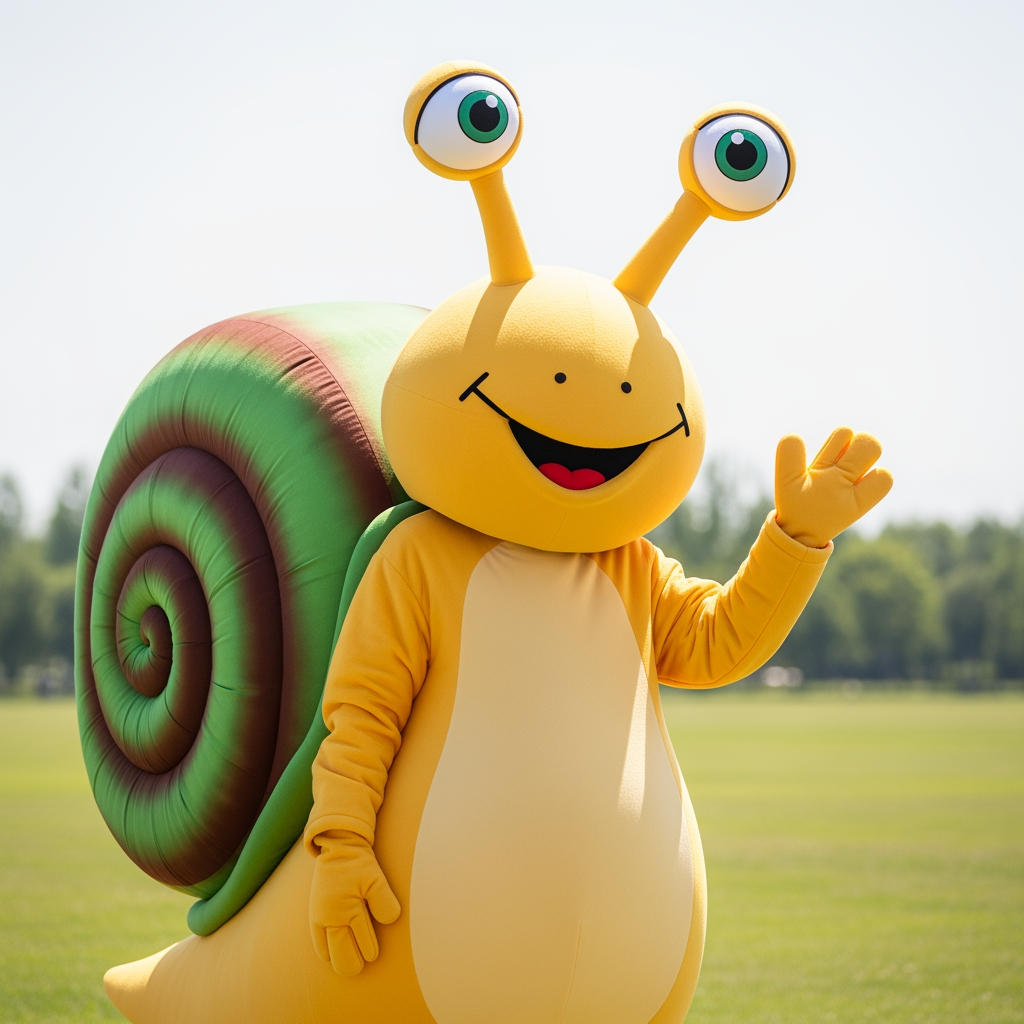 AI Design for Mascotte VAN EEN SLAK