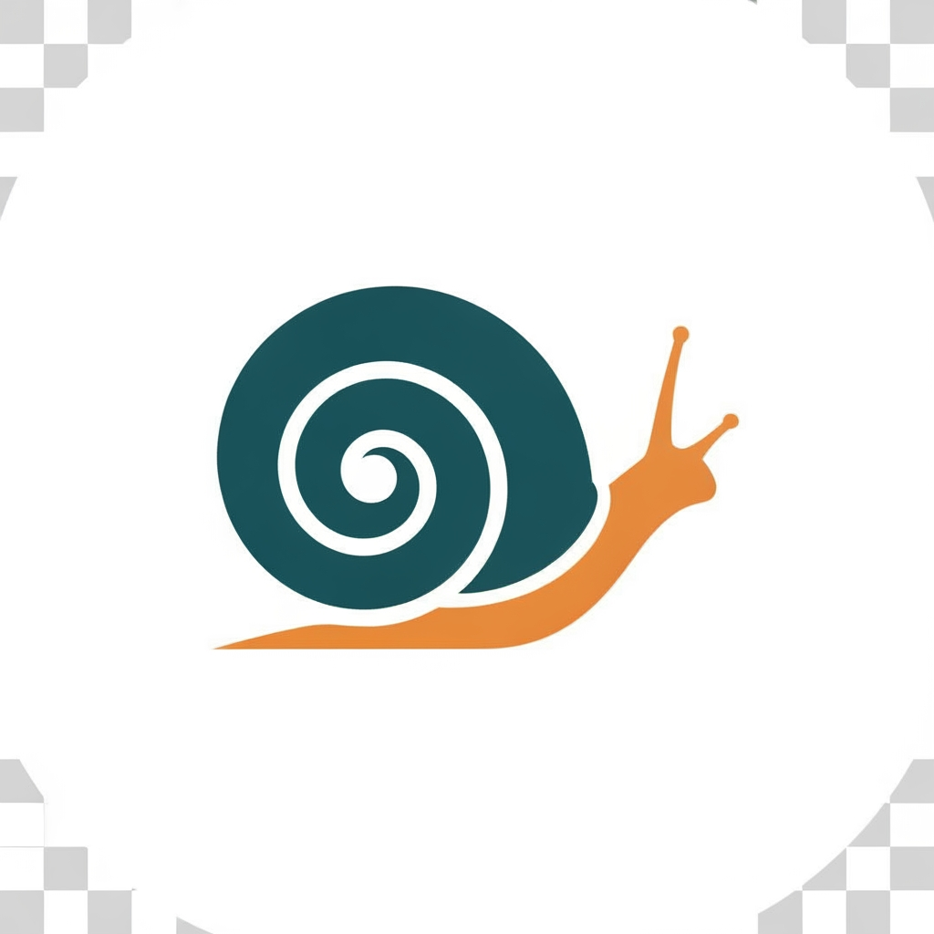 AI Design for Beeldmerk met een slak