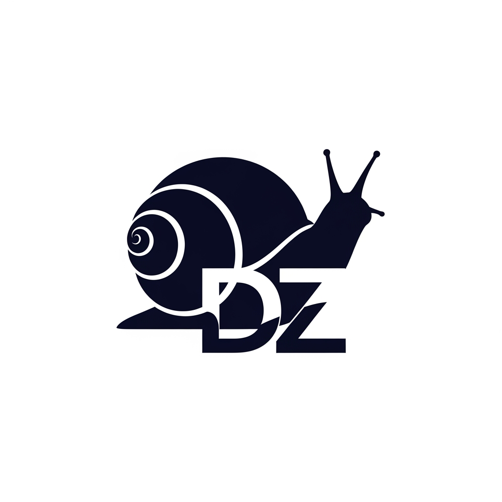 AI Design for Beeldmerk met een slak en DZ