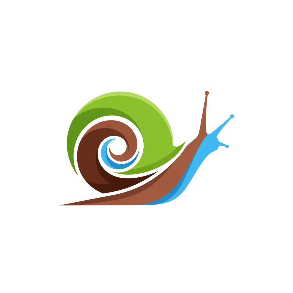 AI Design for Beeldmerk met een slak