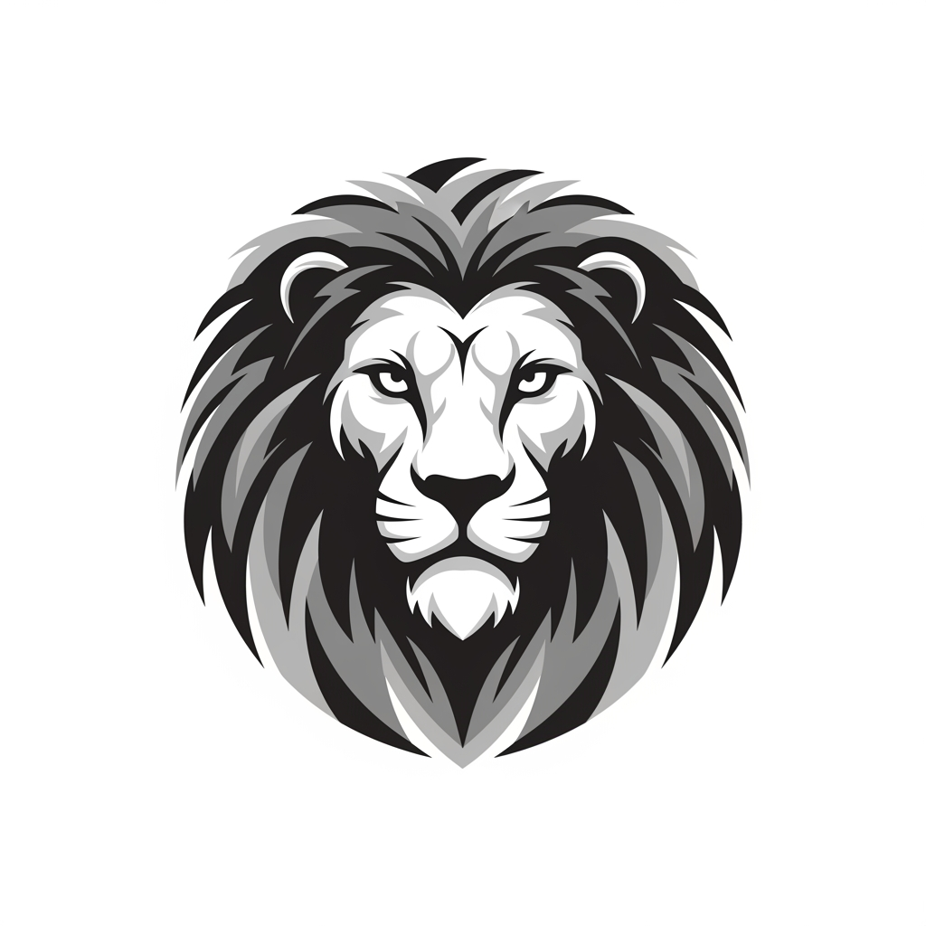 AI Design for MAAK EEN EMBLEEM MET LEEUW ZONDER LETTERS EN KLEUR