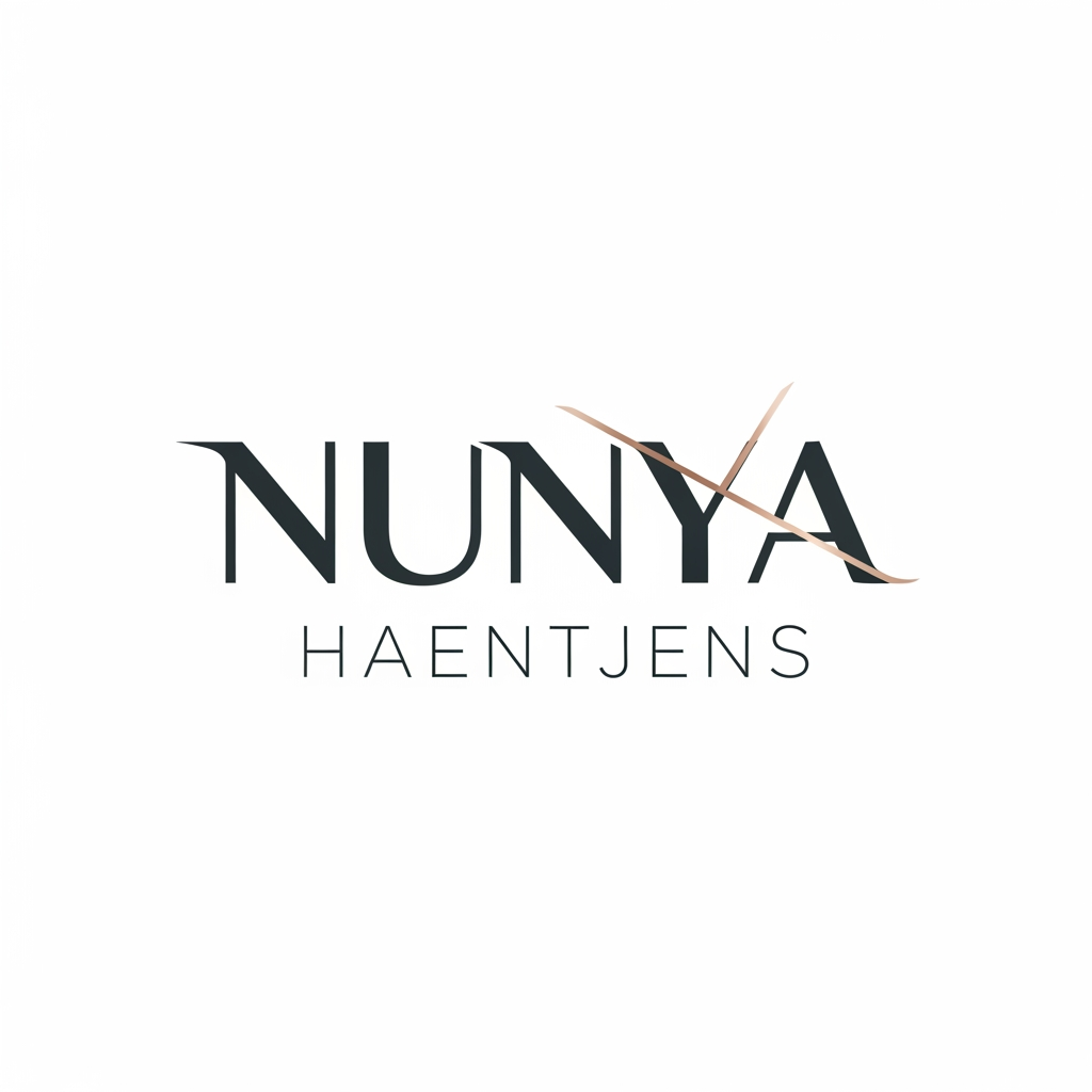AI Design for MAAK EEN WOORDMERK LOGO EN DE NAAM NUNYA HAENTJENS