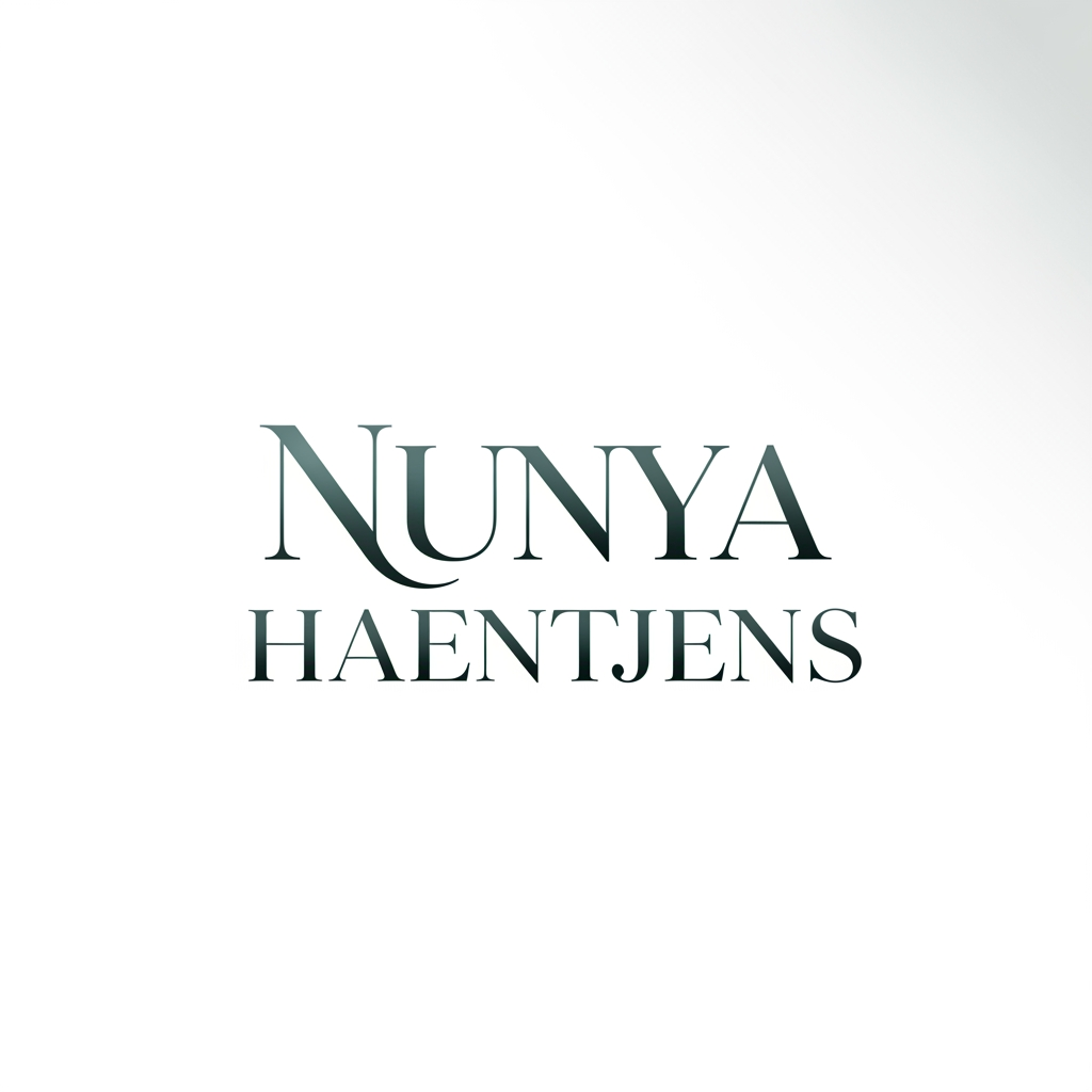 AI Design for MAAK EEN WOORDMERK LOGO EN DE NAAM NUNYA HAENTJENS