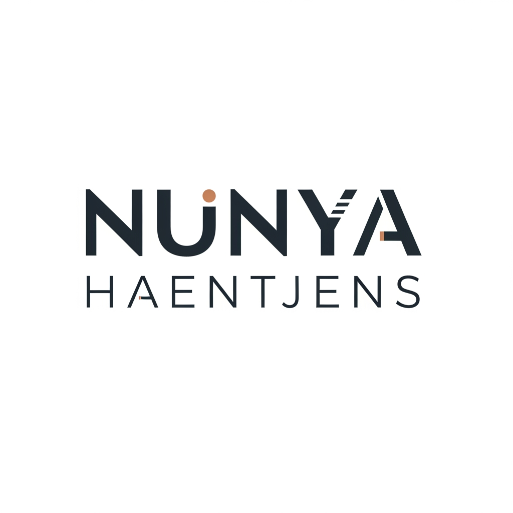 AI Design for MAAK EEN WOORDMERK LOGO EN DE NAAM NUNYA HAENTJENS