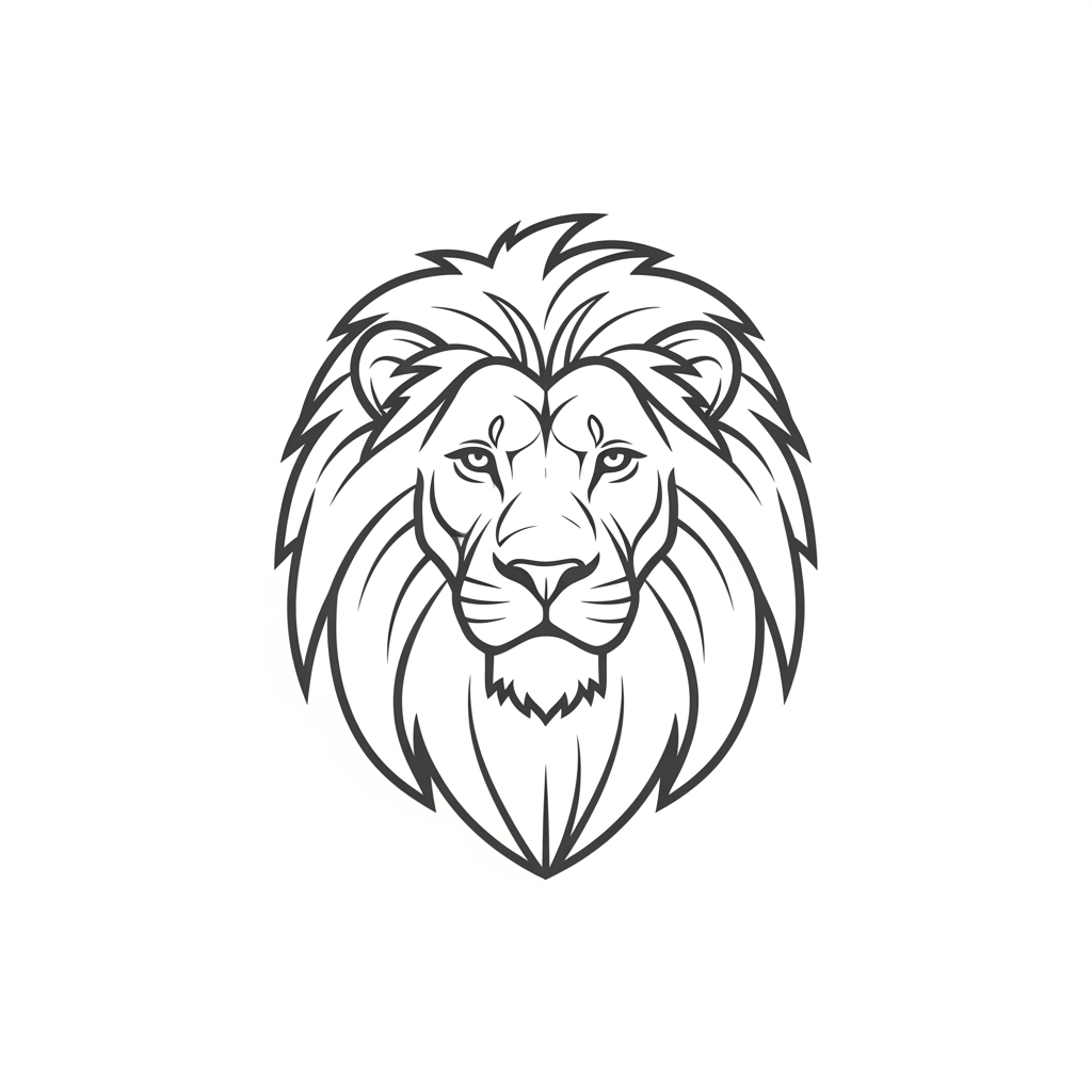 AI Design for MAAK EEN EMBLEEM MET LEEUW ZONDER LETTERS EN KLEUR