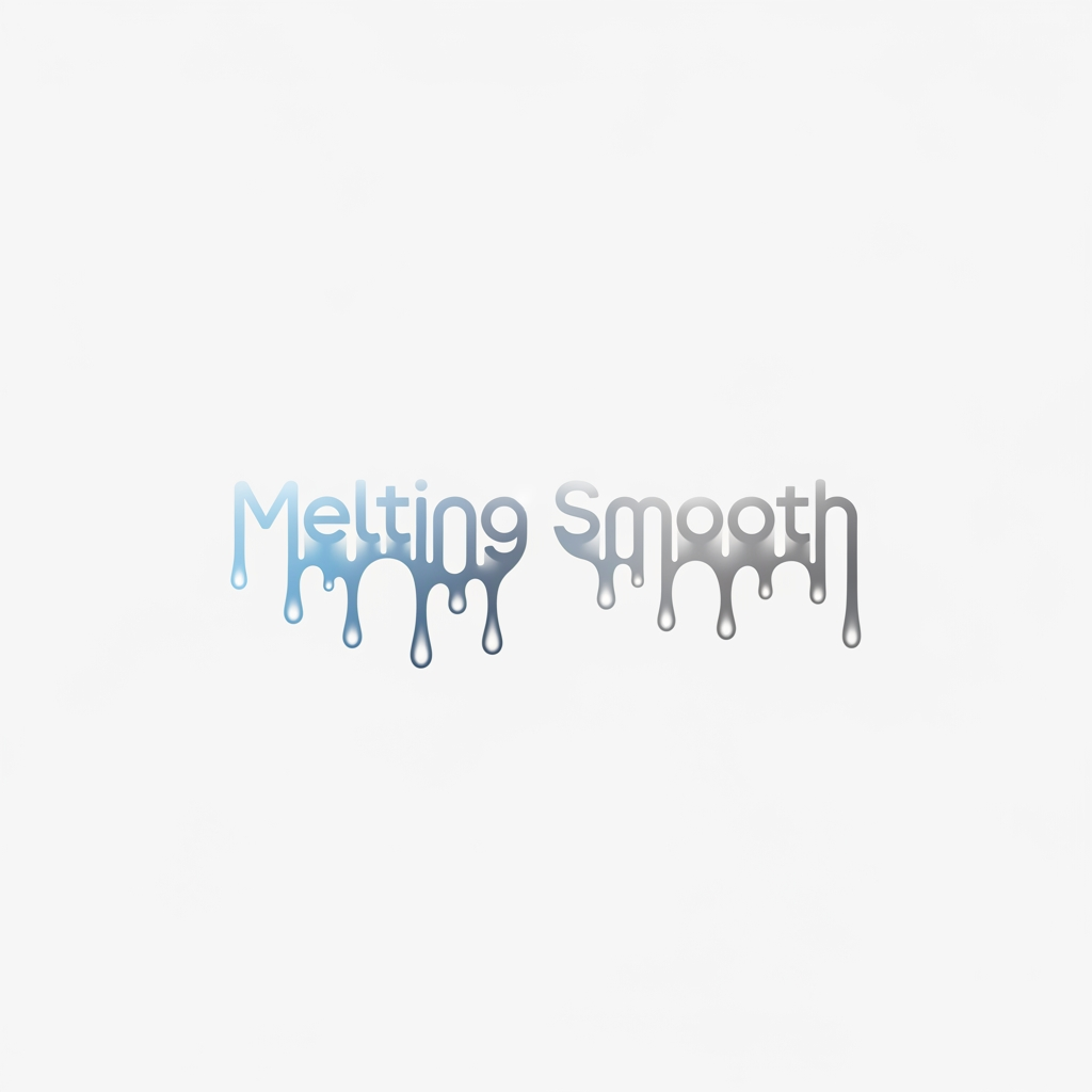 AI Design for create logo add name melting smooth