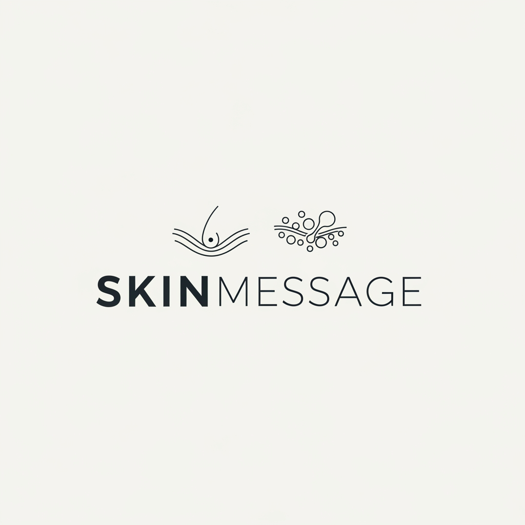 AI Design for SKINMESSAGE to create logo for cosmetic-medical brand with minimalism design