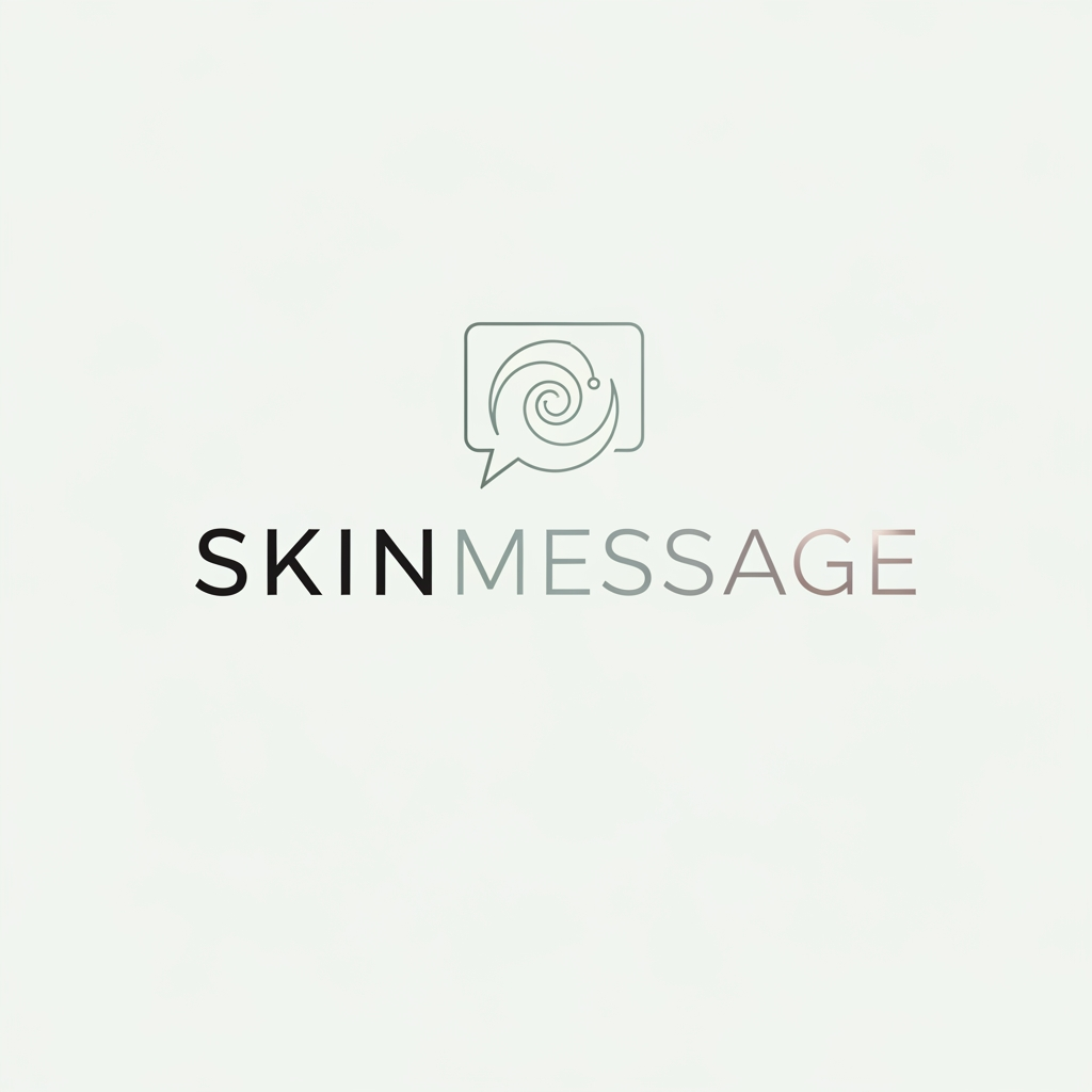 AI Design for SKINMESSAGE to create logo for cosmetic-medical brand with minimalism design