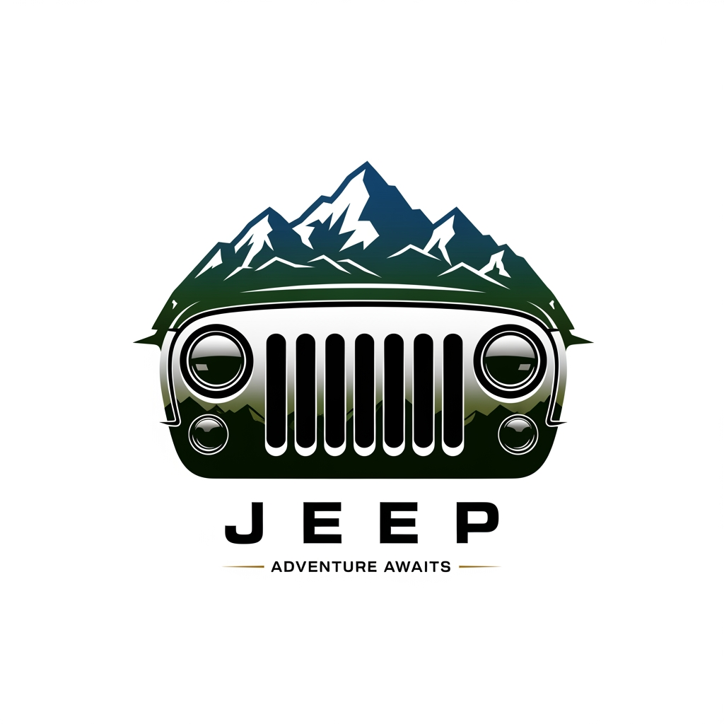 AI Design for create logo for jeep ad
