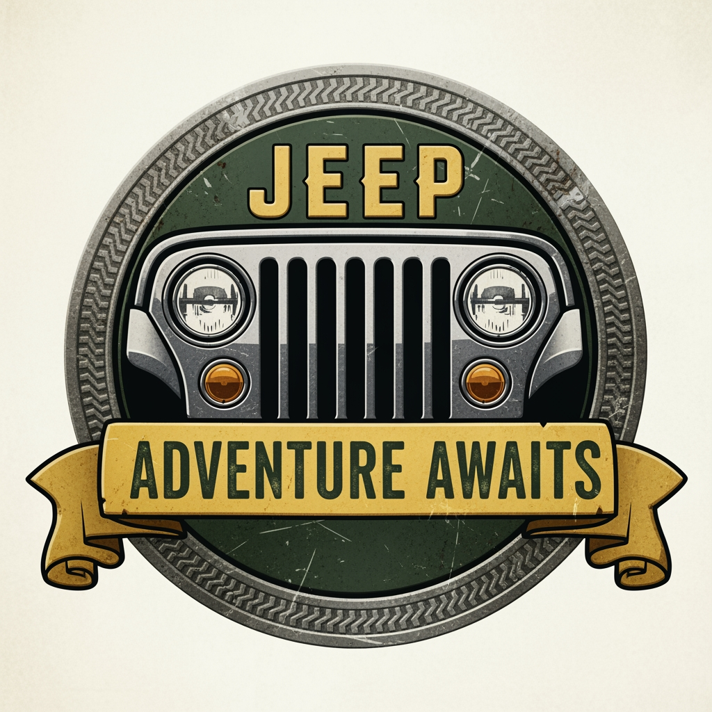 AI Design for create logo for jeep ad