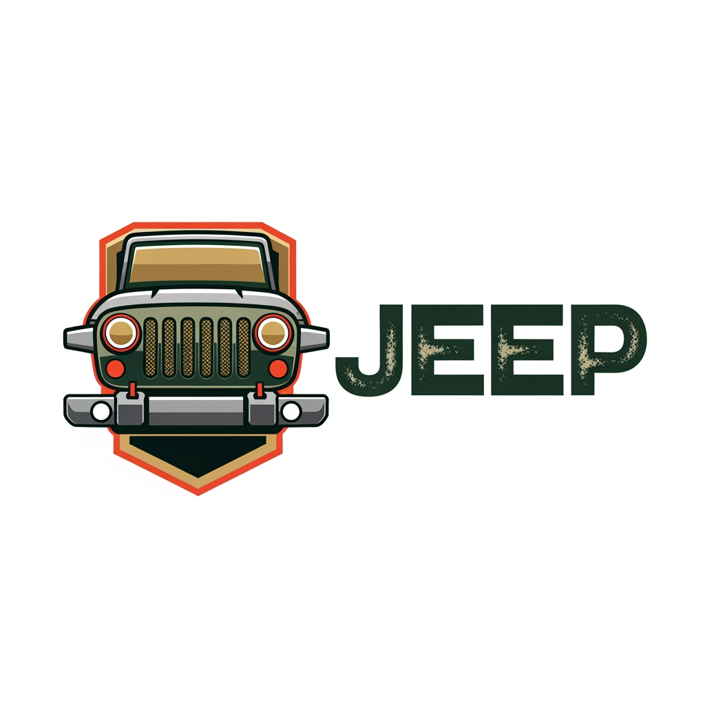 AI Design for create logo for jeep ad