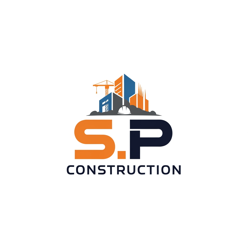 AI Design for CREATE A LOGO FOR S P CONSTRUCTION AS A CONSTRUCTION COMPANY LOGO