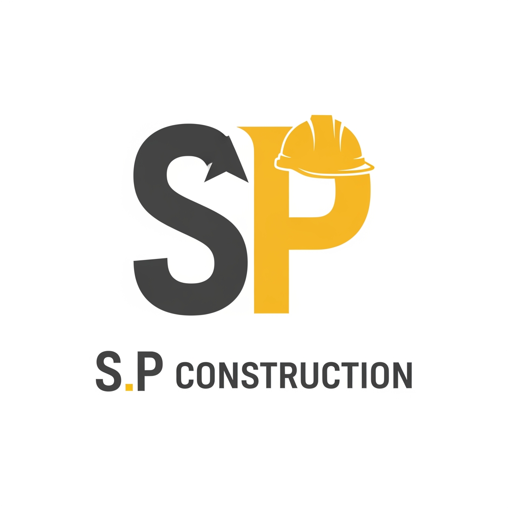 AI Design for CREATE A LOGO FOR S P CONSTRUCTION AS A CONSTRUCTION COMPANY LOGO. MAKE ITSIMPLE
