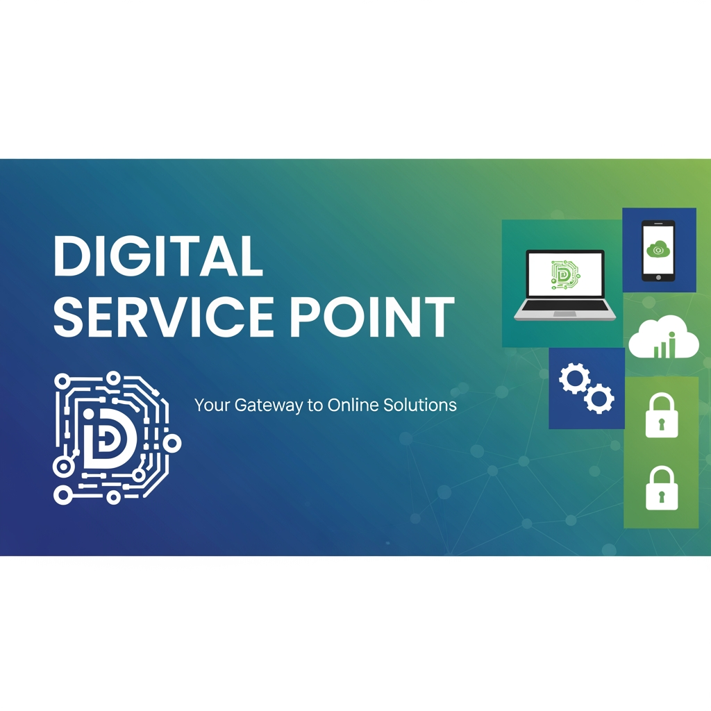 AI Design for DIGITAL SERVICE POINT BANNER CREAT