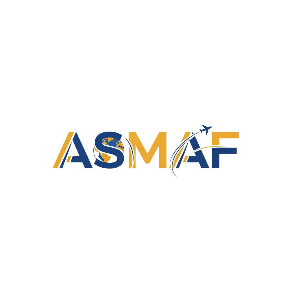 AI Design for Create a luxury wordmark logo for ASMAF with custom typography. Make the letters elegant, bold, and memorable. Incorporate subtle global education elements such as a globe or airplane path seamlessly into the text. Premium Navy Blue and Gold color scheme, minimalist design, corporate identity, clean white background, high-end branding, vector logo, modern and timeless appearance.
Colour Theme: mustard colour and Bule