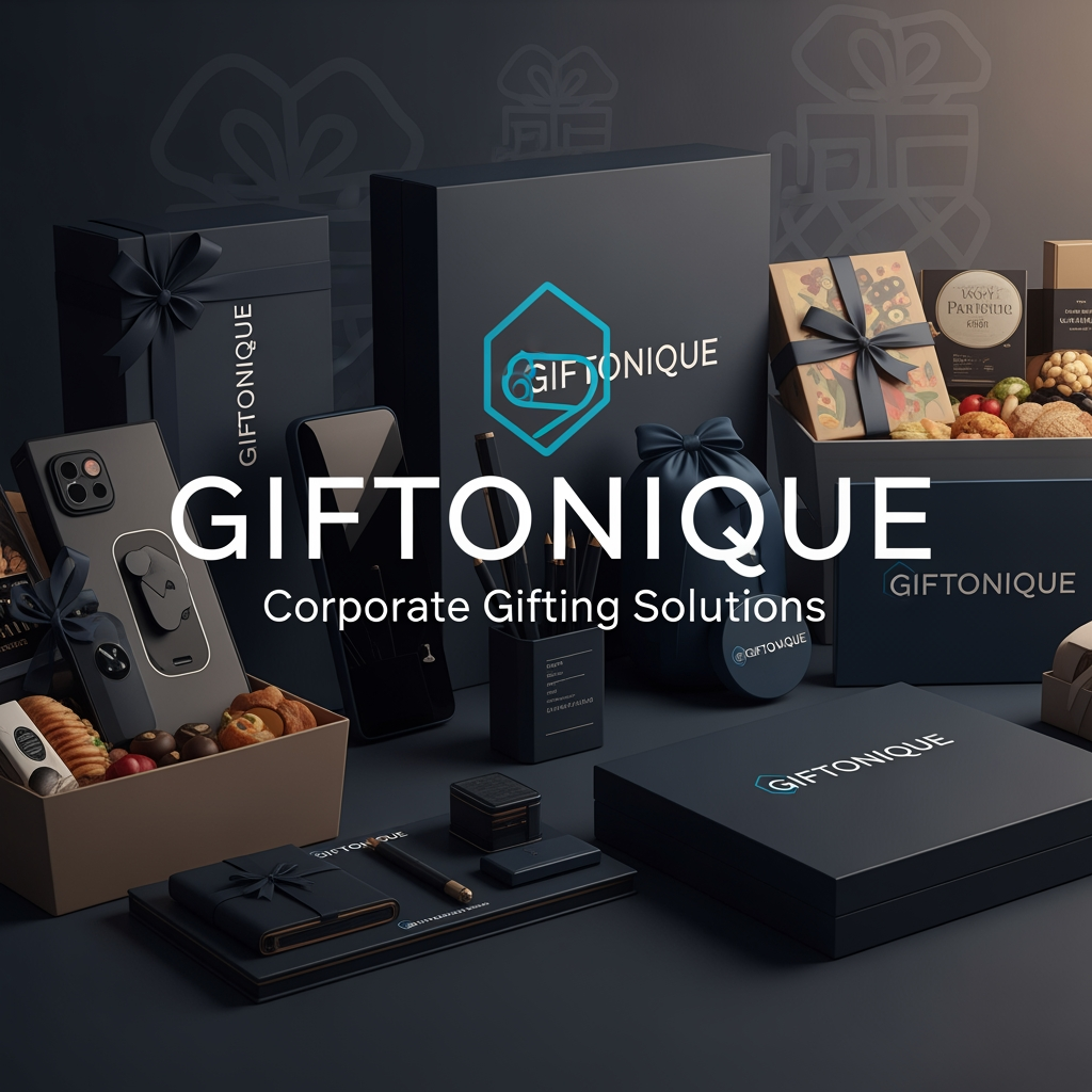 AI Design for gifting brand for corporate gifting bulk gifting name of the company is GIFTONIQUE