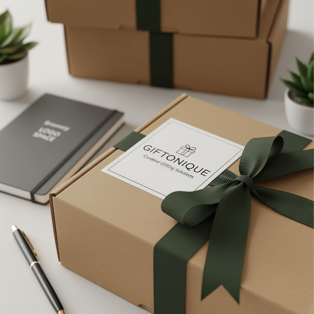 AI Design for gifting brand for corporate gifting bulk gifting name of the company is GIFTONIQUE