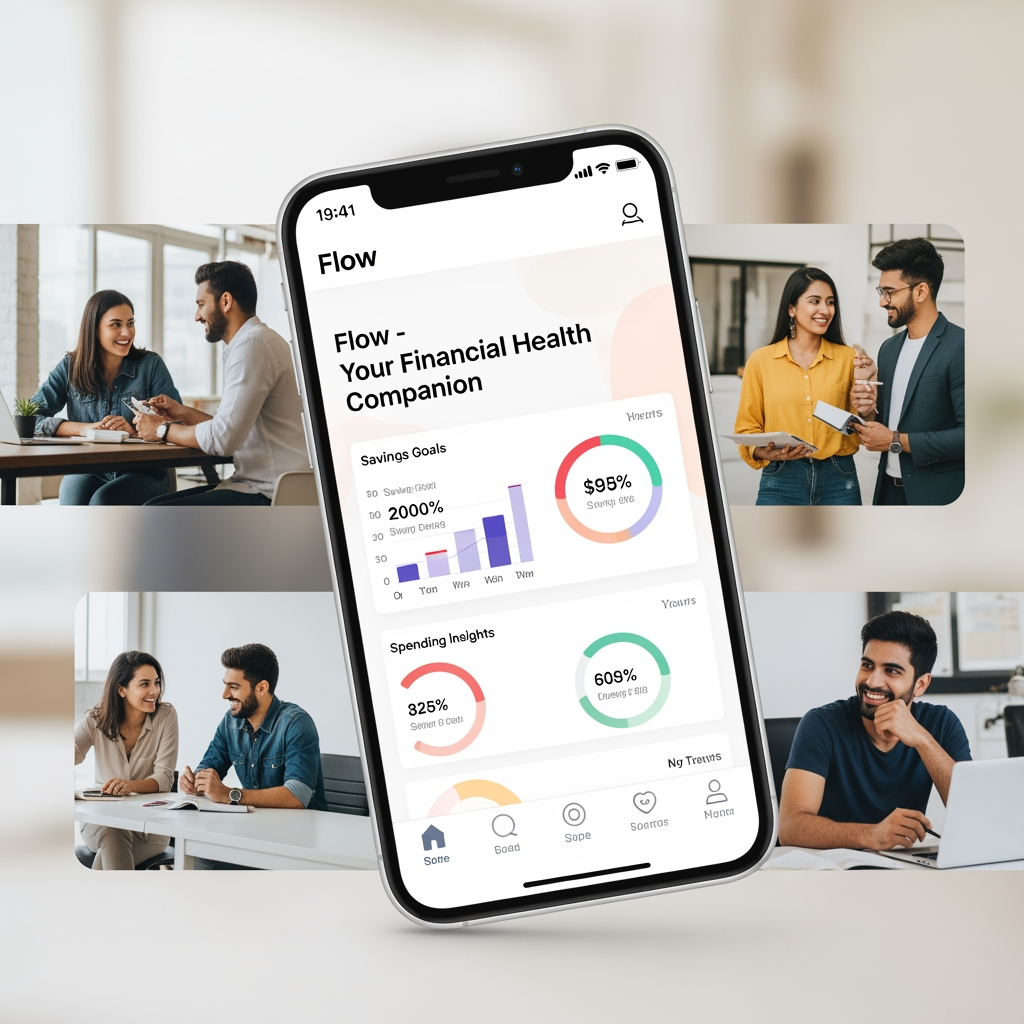 AI Design for i am writing summarization give me what is flow how its usefulJun 20Claude responded: Flow is an AI-powered financial health companion app designed for Gen Z and young professionals in India (age 22–35) — salaried employees, freelancers, creator…Flow is an AI-powered financial health companion app designed for Gen Z and young professionals in India (age 22–35) — salaried employees, freelancers, creators, and startup workers.