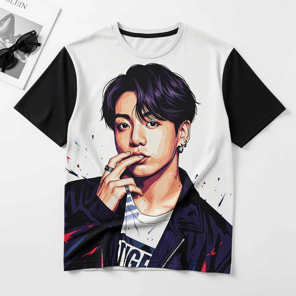AI Design for junkook tshirt print big size