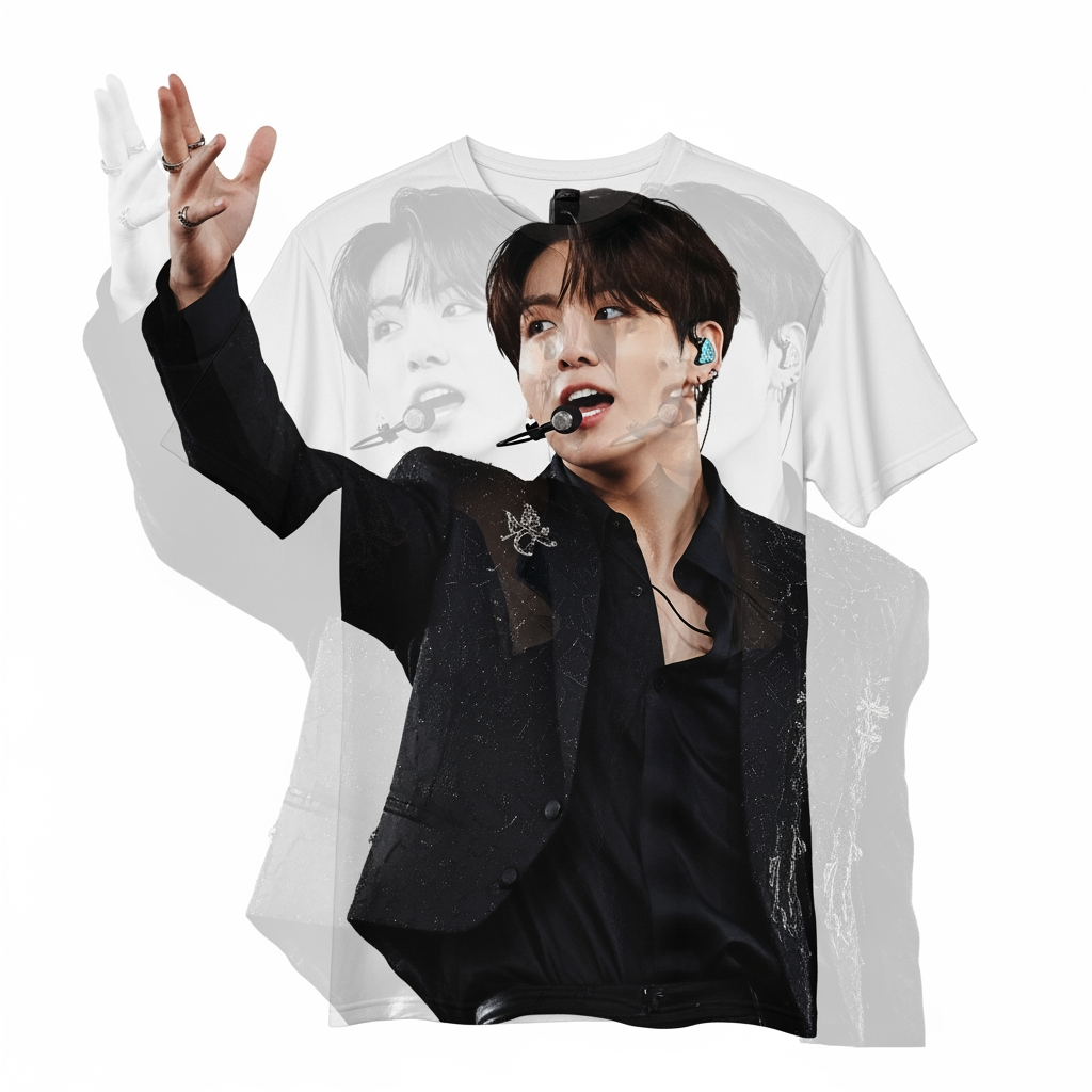 AI Design for junkook transprancy for tshirt print big size