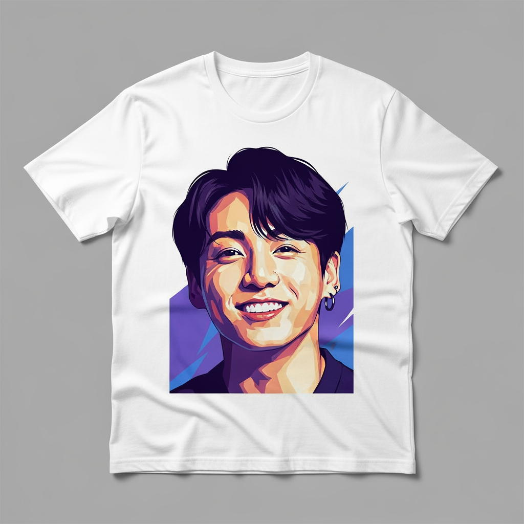 AI Design for junkook tshirt print big size