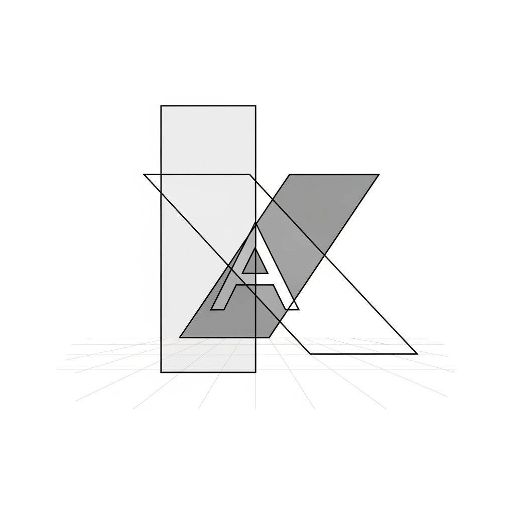 AI Design for How about we focus on "The Intersection of Planes"?

Instead of a traditional letter, we visualize two or three overlapping, transparent geometric planes (like walls or floor levels) that create a subtle, hidden "A" in the overlap. It’s abstract, highly architectural, and feels like a 3D space captured on a 2D page.

Why this works:

Timeless: Geometry never goes out of style.
Professional: It looks like a high-end structural diagram.
Flexible: It’s just as effective in a giant site sign as it is on a tiny social media favicon.
If you’re ready to see what that looks like, try this prompt in the image bar:

Minimalist logo design for an architecture studio, abstract intersecting geometric planes forming a subtle letter A, clean architectural lines, vector style, high-end, sophisticated, black on white, balanced, precise, timeless, professional.

Does that spark a better direction, or should we lean into something more organic and less "grid-like"?