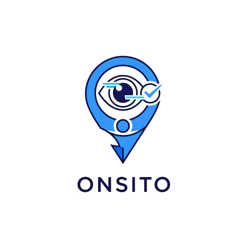 AI Design for Design a world-class, premium, minimalist logo for a technology startup named "Onsito".

About the company:
Onsito is an on-demand visual verification marketplace that connects clients who need real-world location verification with local scouts who physically visit locations and capture GPS-verified photos and videos.

The logo must visually represent:
• Location verification
• Real-world presence
• Trust and authenticity
• Human intelligence + technology
• GPS precision
• Visual proof and observation
• On-demand network

Logo Concept:
Create a unique abstract symbol that intelligently combines:

* A location pin
* A camera lens or eye
* A verification/check element
* Human presence (subtle, not obvious)
* Mapping/location technology

Style:

* Premium Silicon Valley startup aesthetic
* Simple enough to become an app icon
* Modern, futuristic, memorable
* Flat vector design
* Geometric precision
* Clean negative space
* Elegant proportions
* No generic map pin icons
* No stock logo appearance
* No clipart
* No mascots

Color Palette:
Primary:
#2563EB (Electric Blue)
#0F172A (Deep Navy)

Optional Accent:
#06B6D4 (Cyan)

Create versions on:

* White background
* Dark background
* App icon only
* Full logo with wordmark

Typography:
Modern geometric sans-serif similar to Stripe, Linear, Notion, Airbnb, Figma, OpenAI, or Palantir branding.

Brand Personality:
Trustworthy
Intelligent
Technical
Reliable
Precise
Premium
Global

The logo should feel like a billion-dollar technology company, not a local service marketplace.

Output:

1. Main logo
2. App icon
3. Monochrome version
4. Dark mode version
5. Brand presentation mockup

Avoid:
gold colors, gradients, 3D effects, shadows, glossy elements, complex illustrations, literal cameras, generic location pins, cartoon styles, crowded details.

Goal:
Create an iconic logo that could stand beside Uber, Stripe, Airbnb, Figma, OpenAI, and Palantir in terms of simplicity, memorability, and premium brand perception.