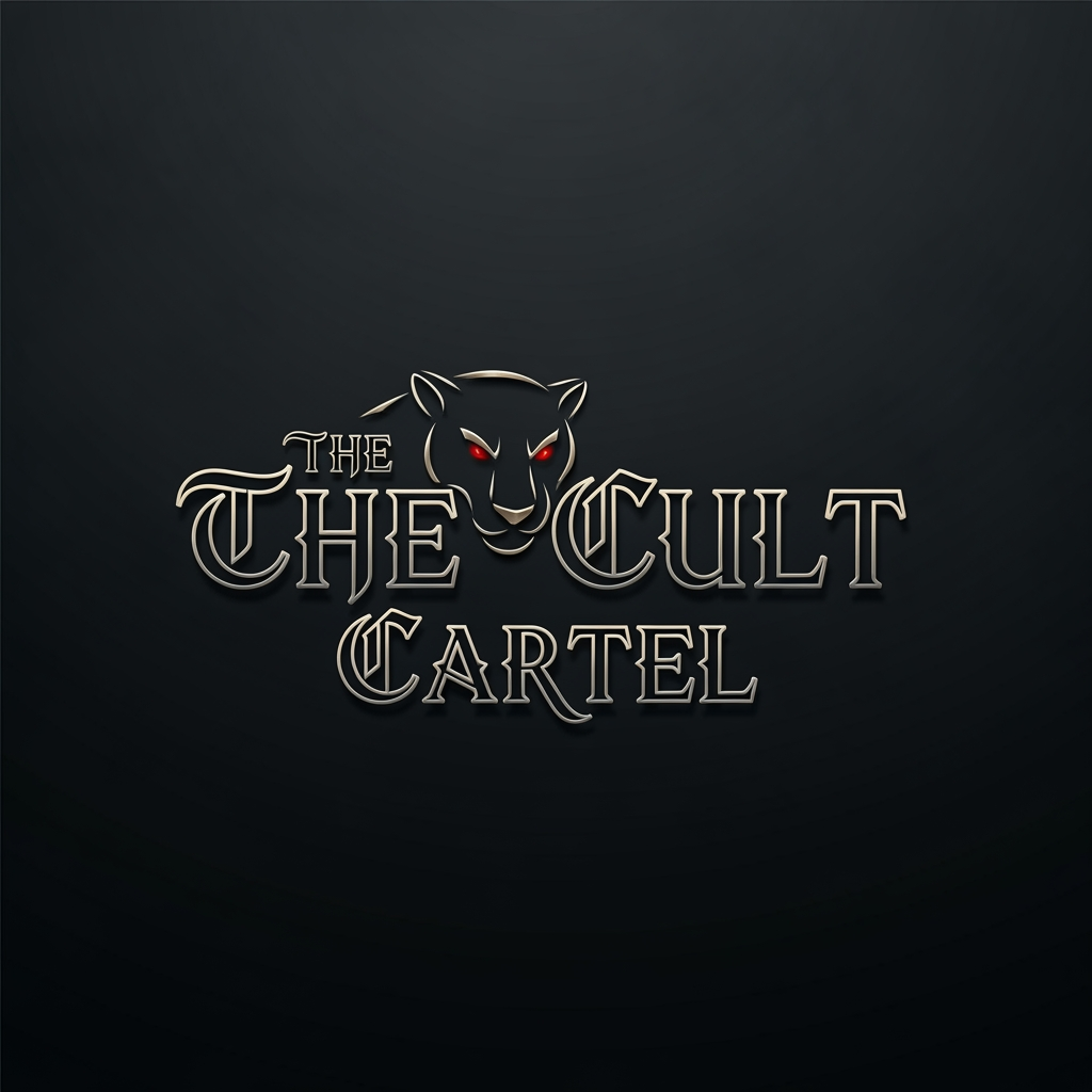 AI Design for The Cult Cartel - Streetwear Clothing Brand. use best suitable font. if need use any animal in logo which will relate to out brand. make it premium and luxury