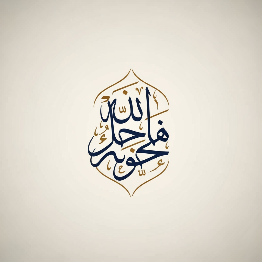 AI Design for give me a logo of  نحو الواضح in arabic caligraphy